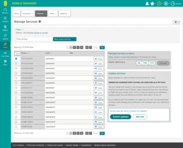 Network features confirmation message with processing times highlighted 