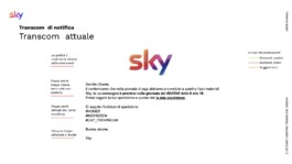 Mail di spedizione precedente, con le note dei partecipanti 