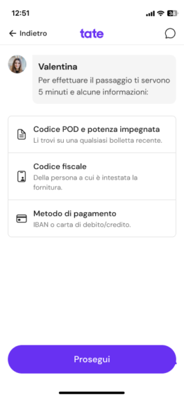 Schermata 2 del percorso: cosa serve 