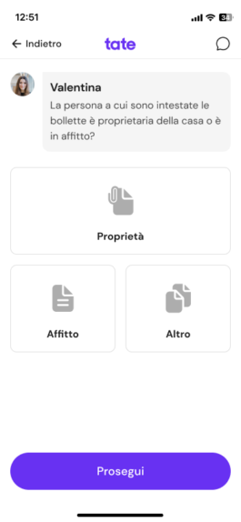 Schermata 11 del percorso: proprieta o affitto 