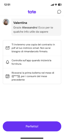 Schermata 20 del percorso: conferma 