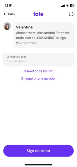 Onboarding screen 19 of 20: verification code 