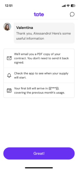 Onboarding screen 20 of 20: confirmation 